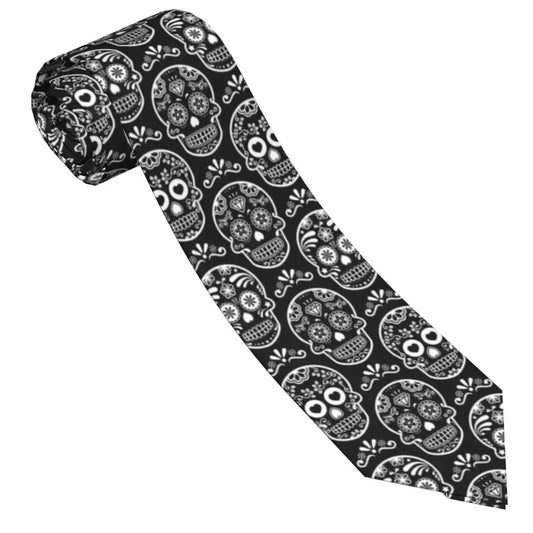Mexican Skull Neckties Polyester Day of the Dead Neck Tie